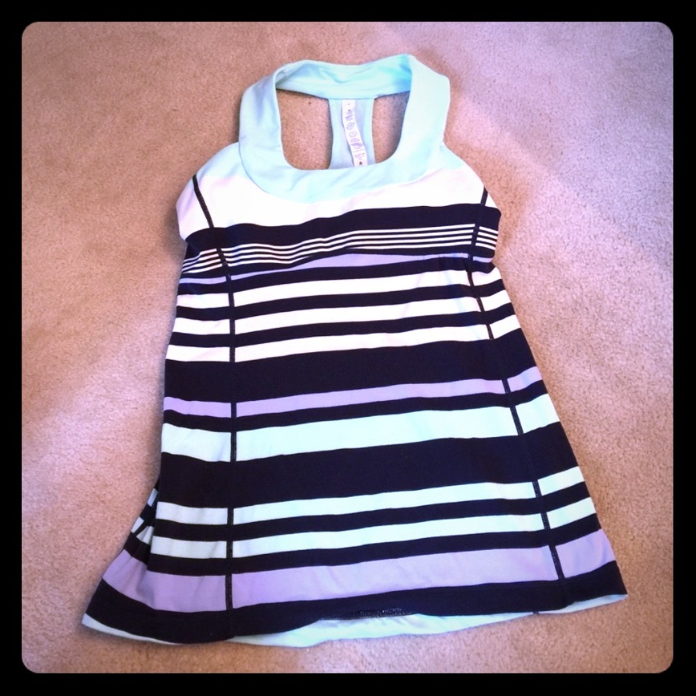 Lululemon striped scoop neck tank